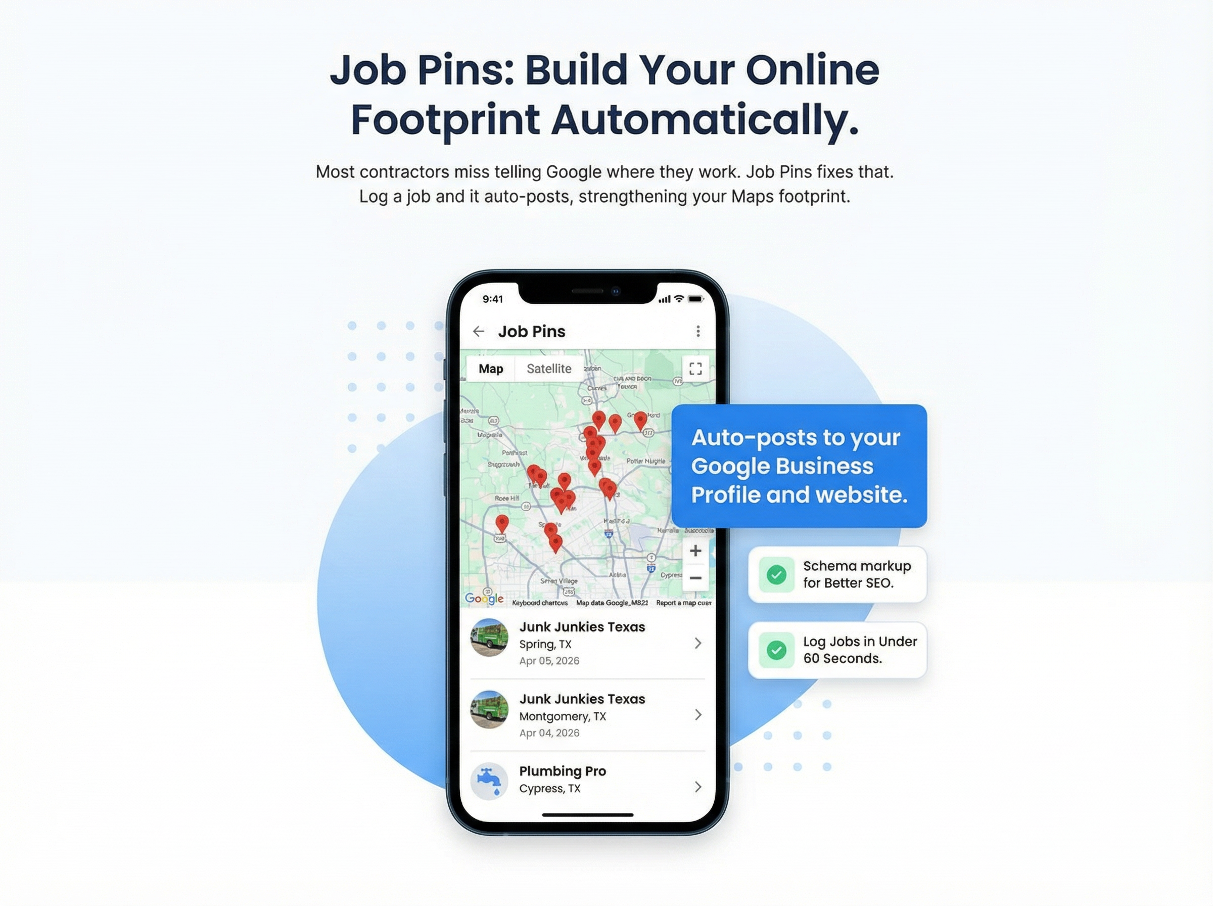 Job Pins dashboard