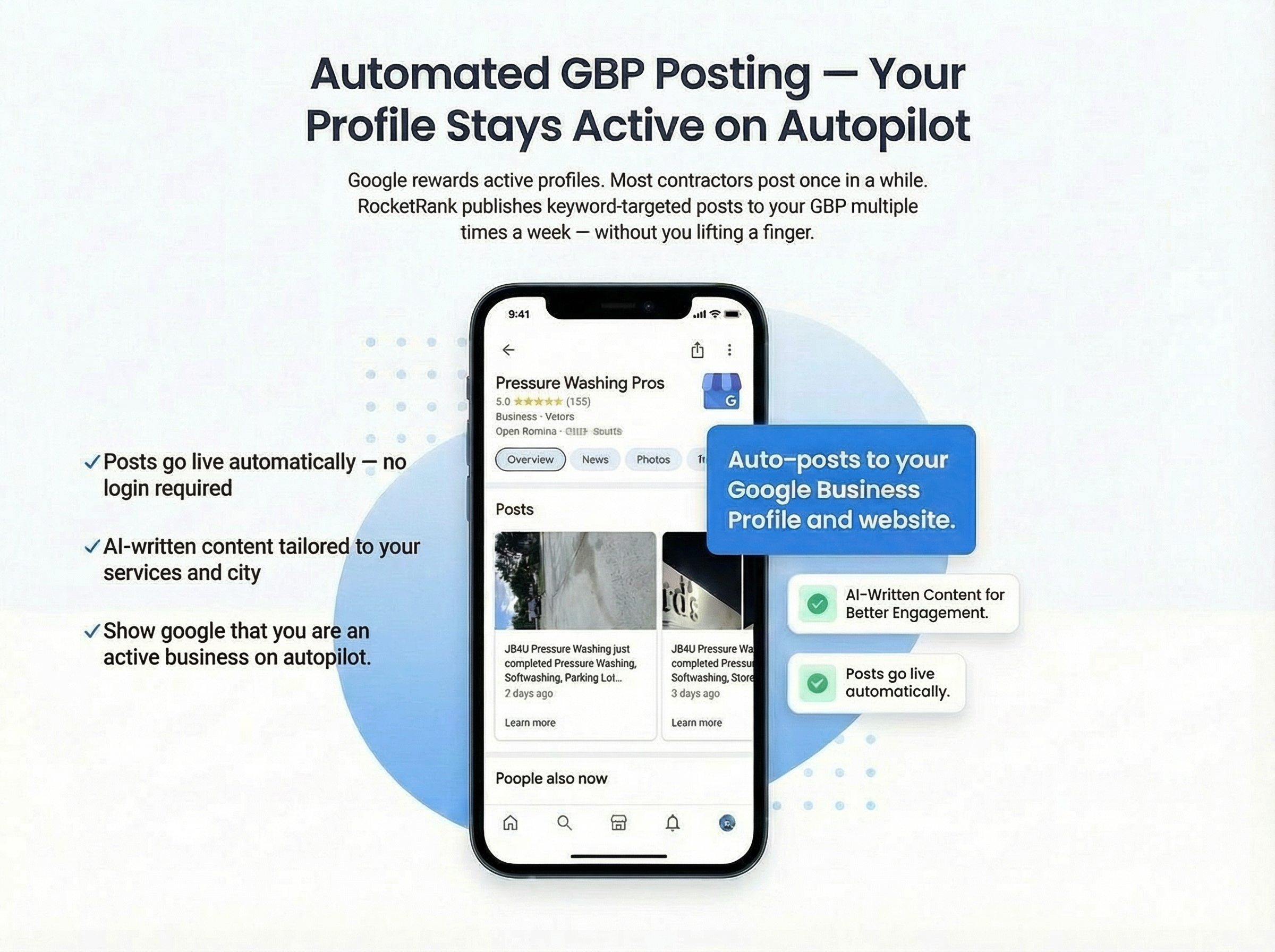 Automated GBP Posting dashboard